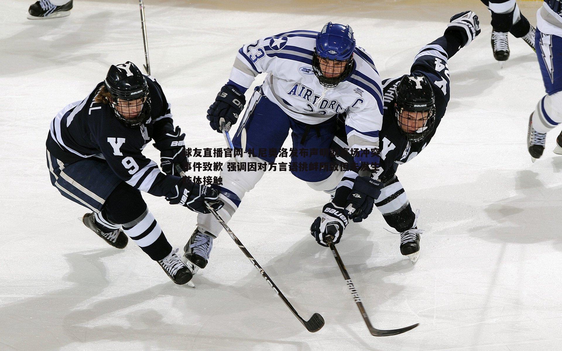 扎尼奥洛发布声明就赛场冲突事件致歉 强调因对方言语挑衅所致但未发生肢体接触